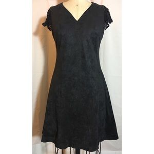 Yoana Baraschi Faux Suede Stretch Dress